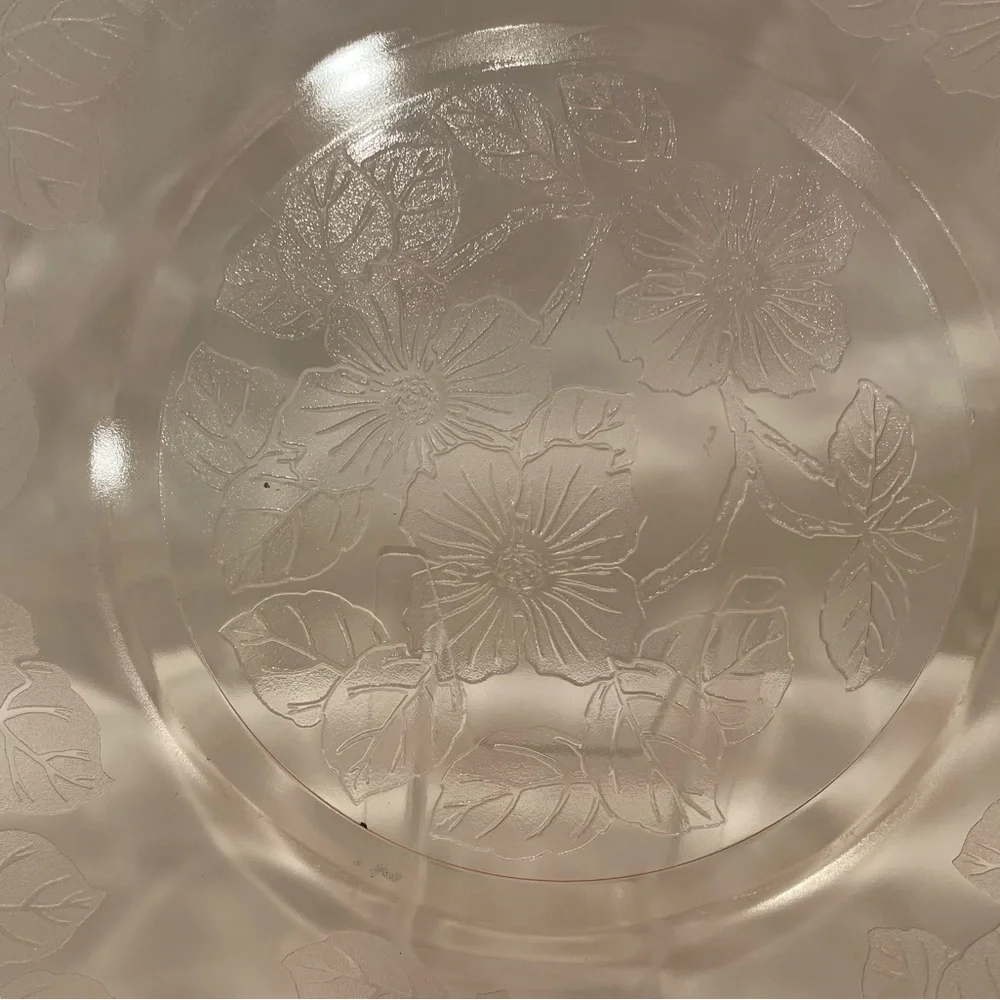 Set (3) MacBeth-Evans “Dogwood” Pink Depression Glass 11.5” Dinner Plates | GUC